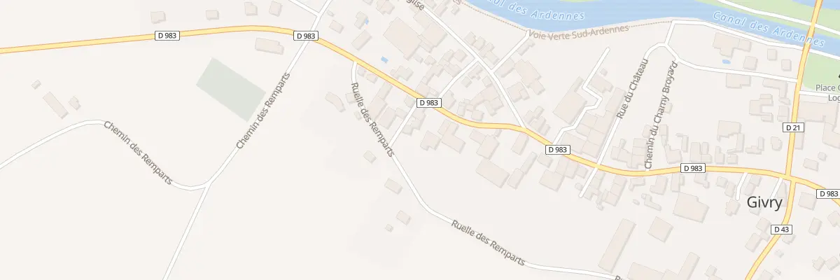 Plan du 21 Rue de la Liberation à Givry