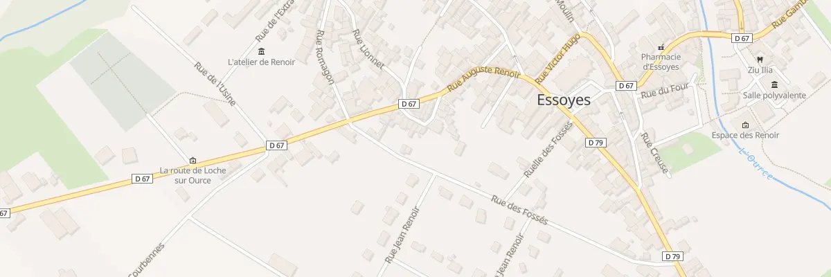 Plan du 9 Cour Edme Lemoine à Essoyes