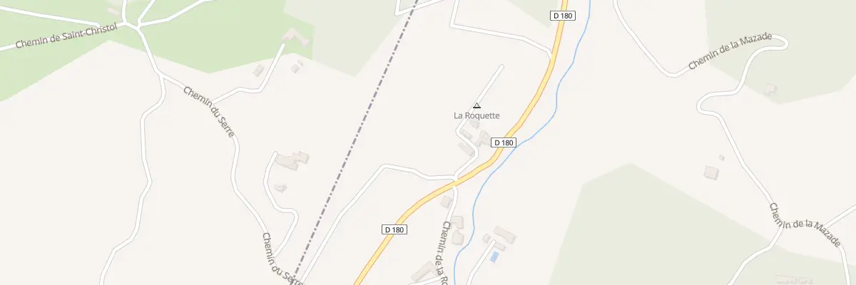 Plan du 72 Che du Clos de la Roquette à Aiguèze