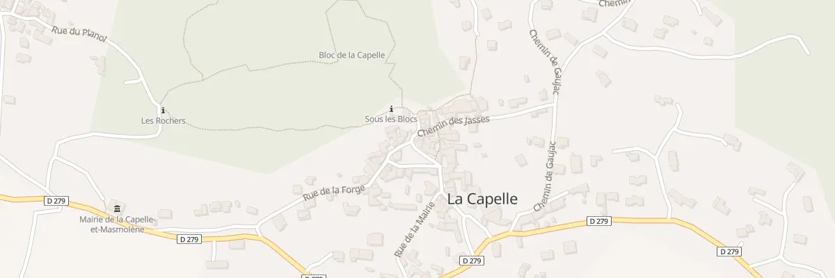 Plan du 5020 La Capelle à La Capelle-et-Masmolène