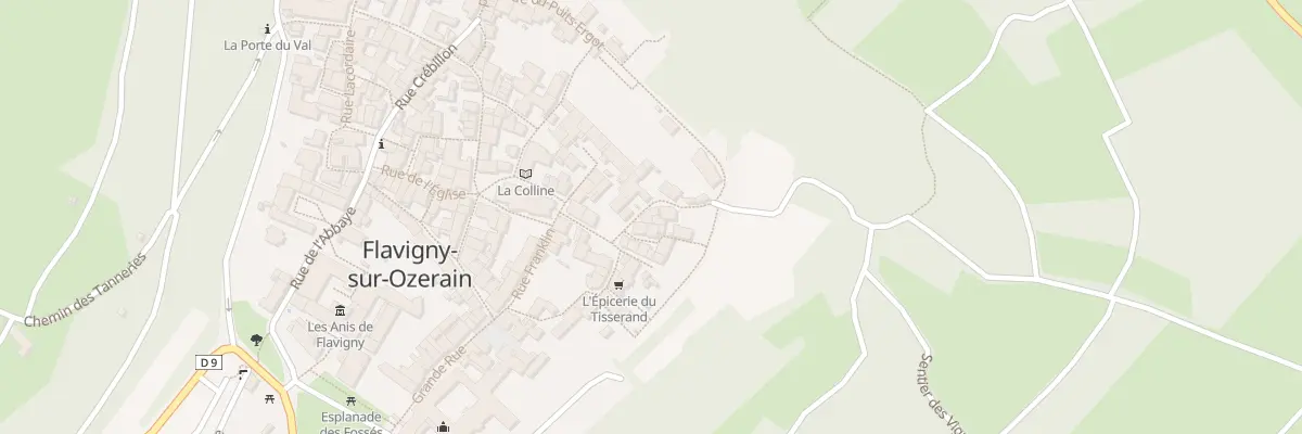 Plan du 10 Rue de la Poterne à Flavigny-sur-Ozerain