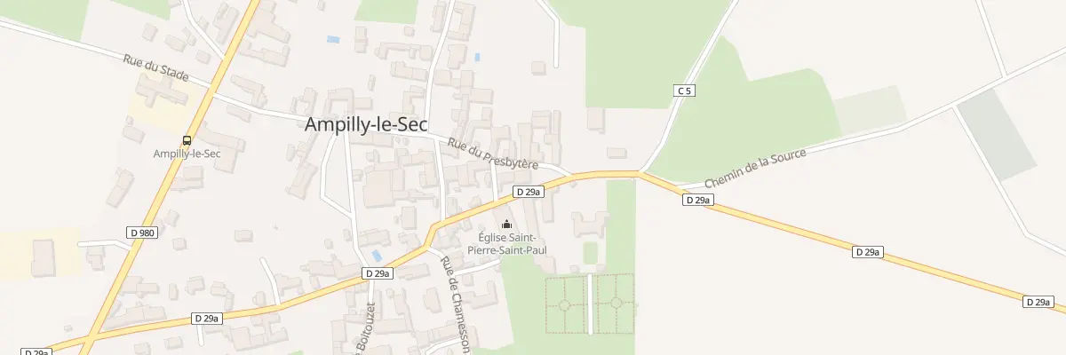 Plan du 5 Rue de l’Eglise à Ampilly-le-Sec