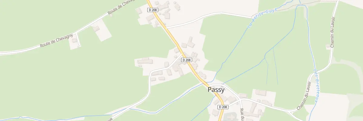Plan du 1 Che de la Praye à Passy