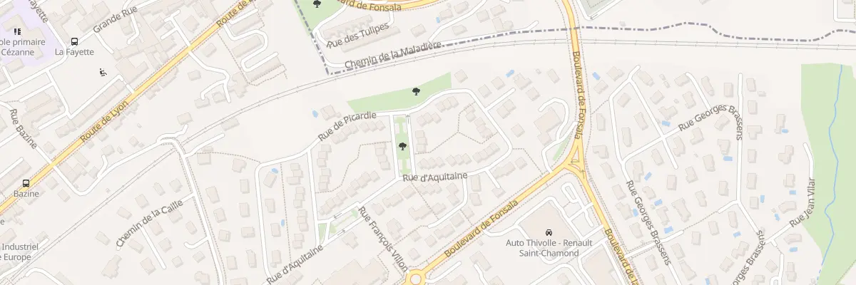 Plan du 4 Rue du poitou à Saint-Chamond