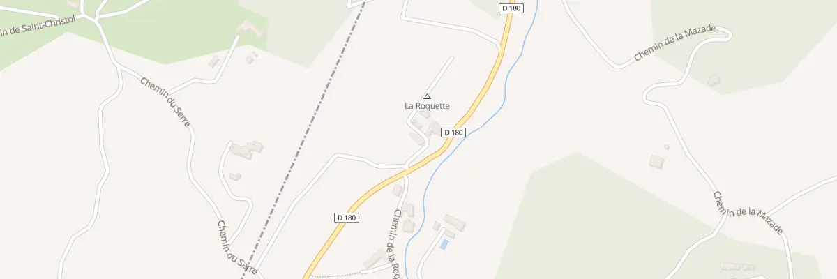 Plan du 1258 Rte de St Christol de Rodieres à Aiguèze