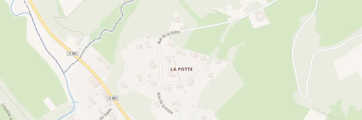Plan du 432 Rue de la Potte à Ternand