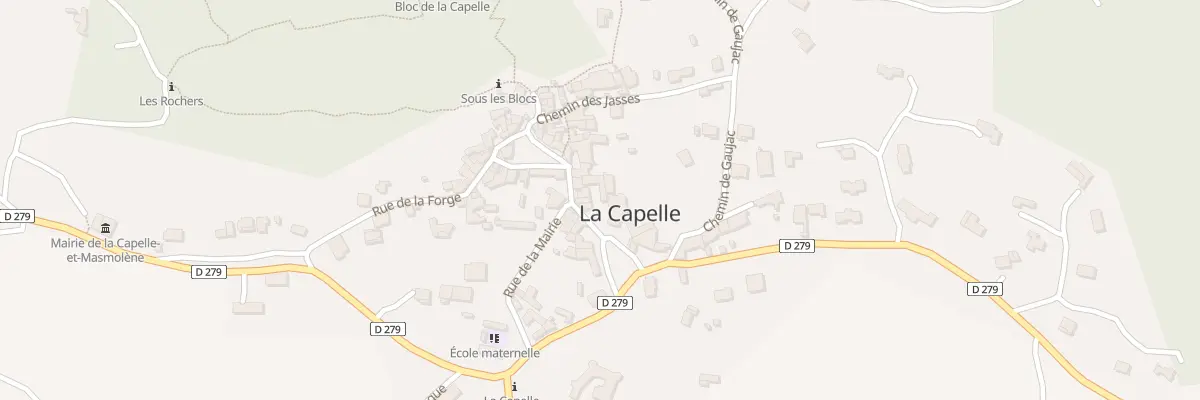 Plan du 5012 La Capelle à La Capelle-et-Masmolène