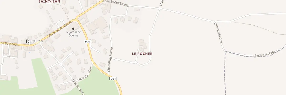 Plan du 130 Che du Rivoire à Duerne
