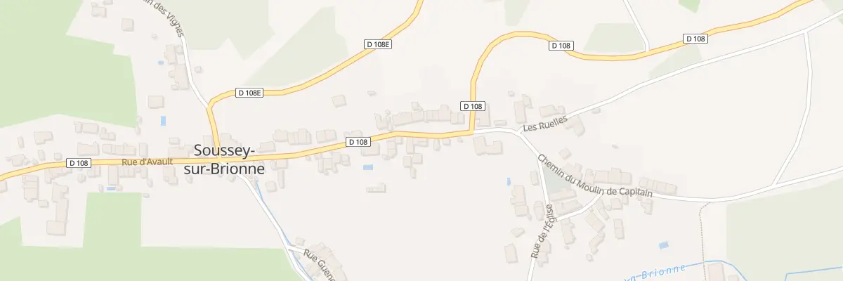 Plan du 34 Grande Rue à Soussey-sur-Brionne
