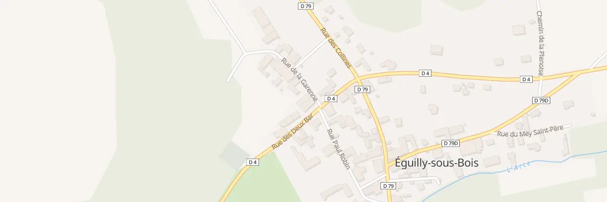 Plan du 7 Rue des Deux Bar à Éguilly-sous-Bois