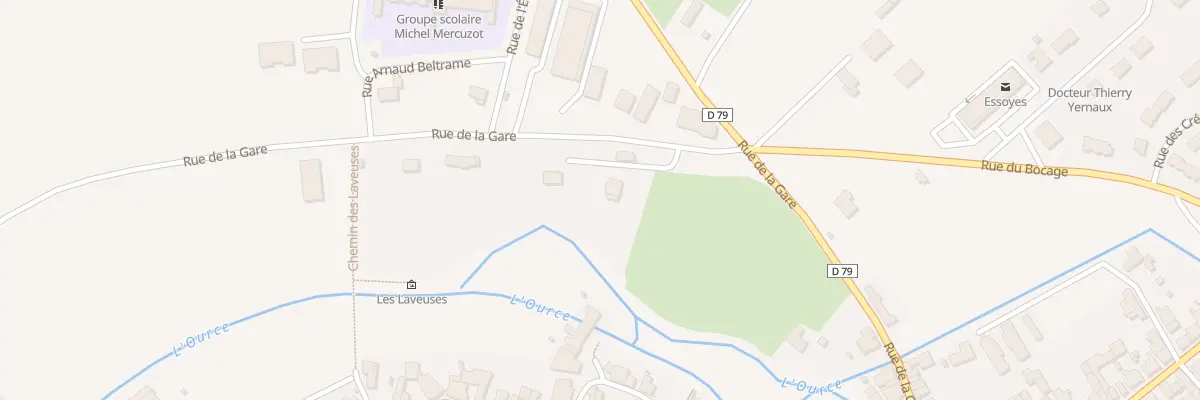 Plan du 1 Imp de la Gare à Essoyes