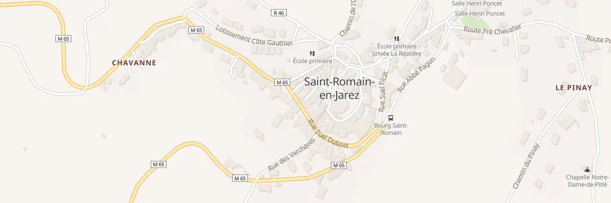 Plan du 45 Rue Suel Dubost à Saint-Romain-en-Jarez