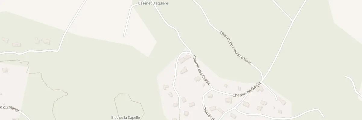 Plan du 172 Che des Casels à La Capelle-et-Masmolène