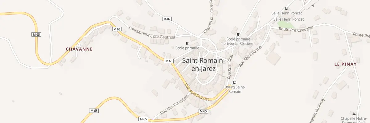 Plan du 5000 Rue Gourguillon à Saint-Romain-en-Jarez