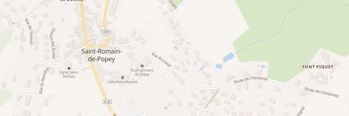 Plan du 123 Rue du Lavoir à Saint-Romain-de-Popey