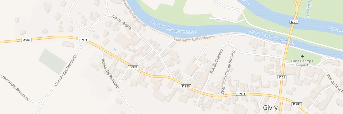 Plan du 2 Rue de l’Eglise à Givry