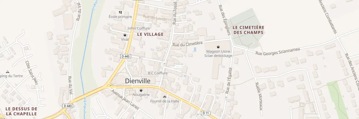 Plan du 12 Rue du Fosse à Dienville