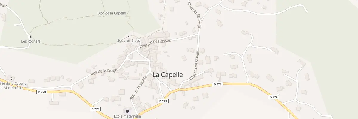 Plan du 5210 Che de Gaujac à La Capelle-et-Masmolène