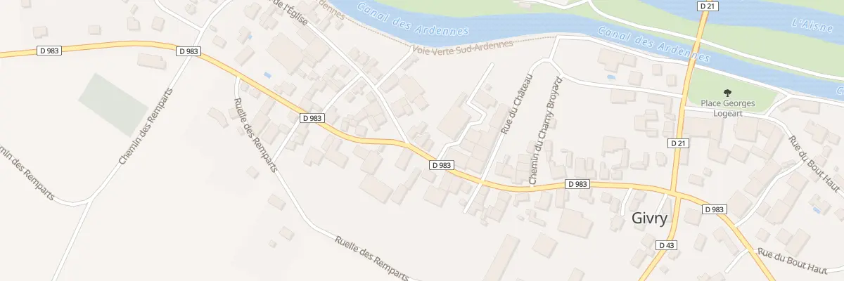 Plan du 20 Rue de la Liberation à Givry
