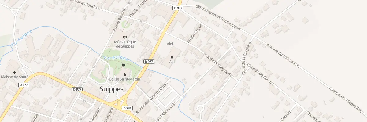 Plan du 9 Rue de la Surginerie à Suippes