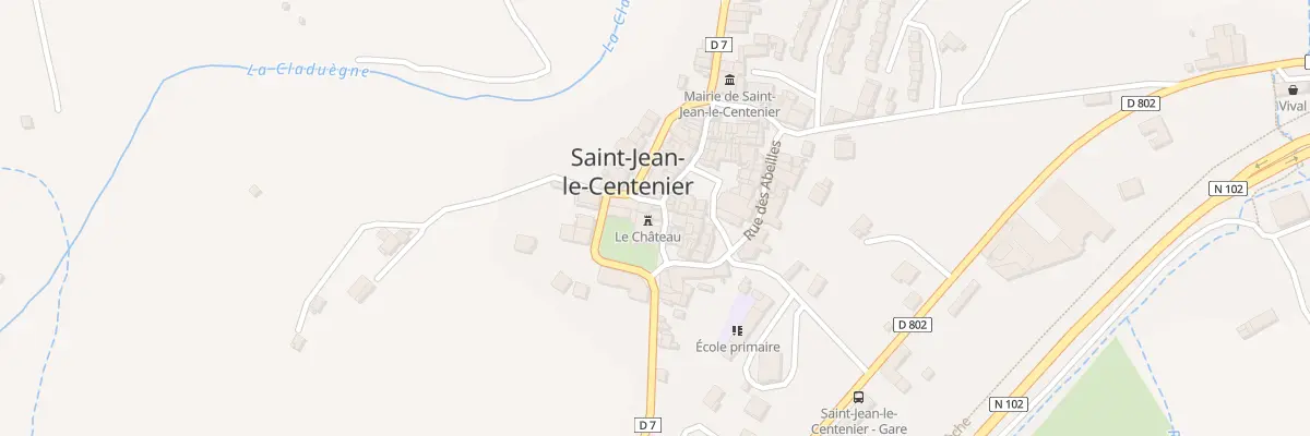 Plan du 5110 Le Village à Saint-Jean-le-Centenier