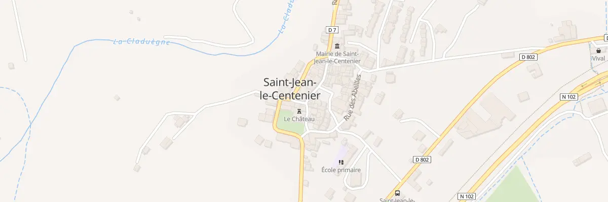 Plan du 15 Rue du Château à Saint-Jean-le-Centenier