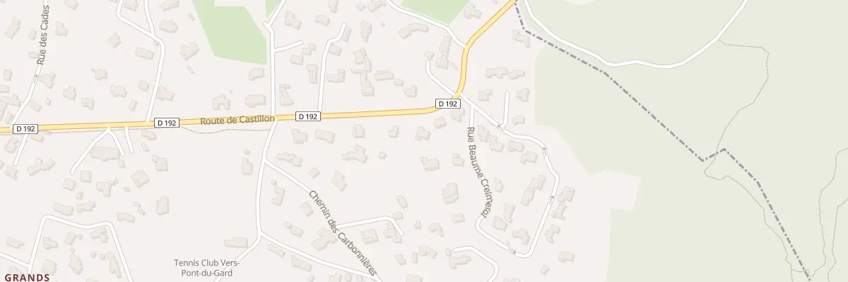 Plan du 5404 Rte de Castillon à Vers-Pont-du-Gard