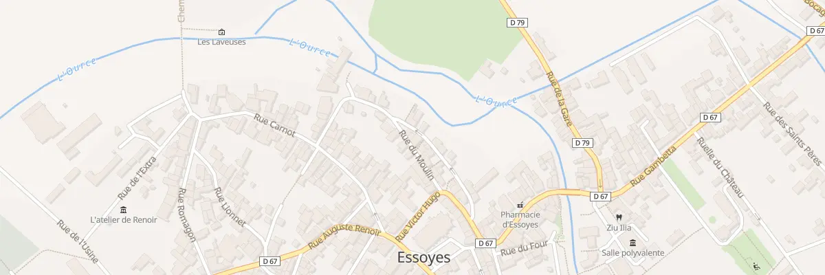 Plan du 10 Rue du Moulin à Essoyes