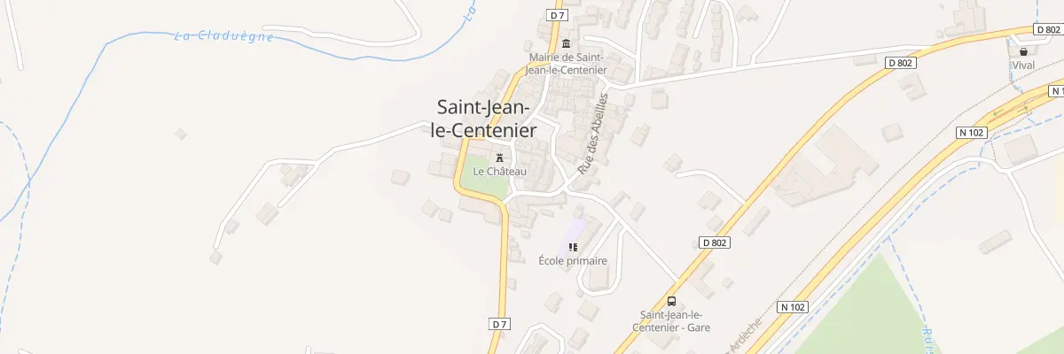 Plan du 5930 Rue de l’Eglise à Saint-Jean-le-Centenier