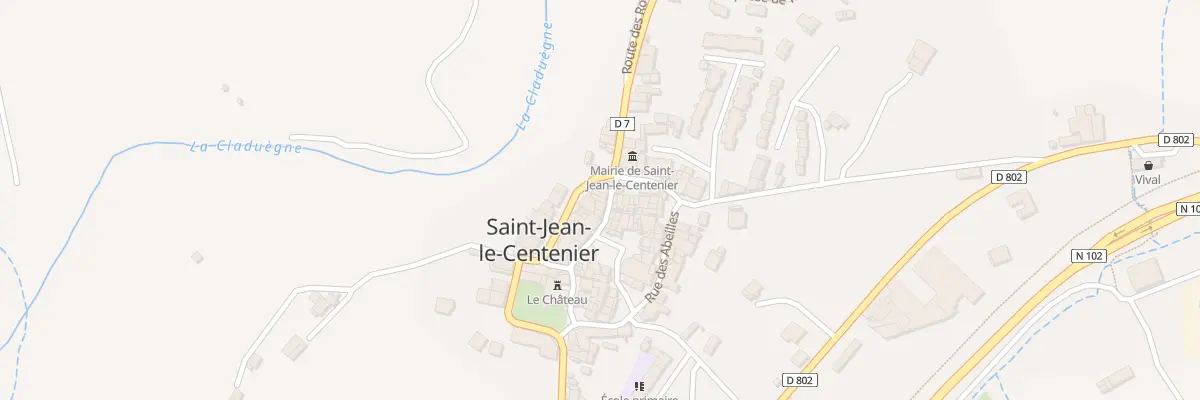 Plan du 5137 Le Village à Saint-Jean-le-Centenier