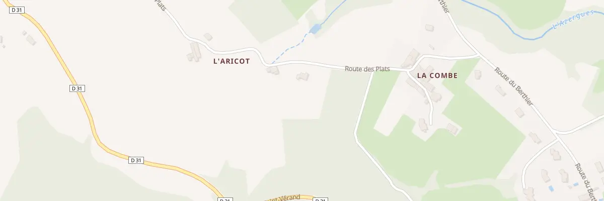 Plan du 295 Rte des Plats à Ternand
