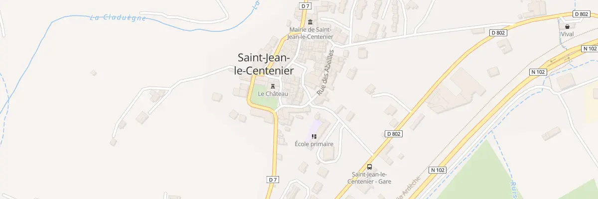Plan du 5101 Le Village à Saint-Jean-le-Centenier