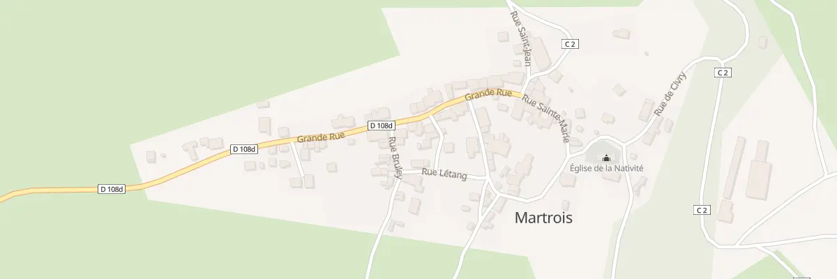 Plan du 11 Grande Rue à Martrois