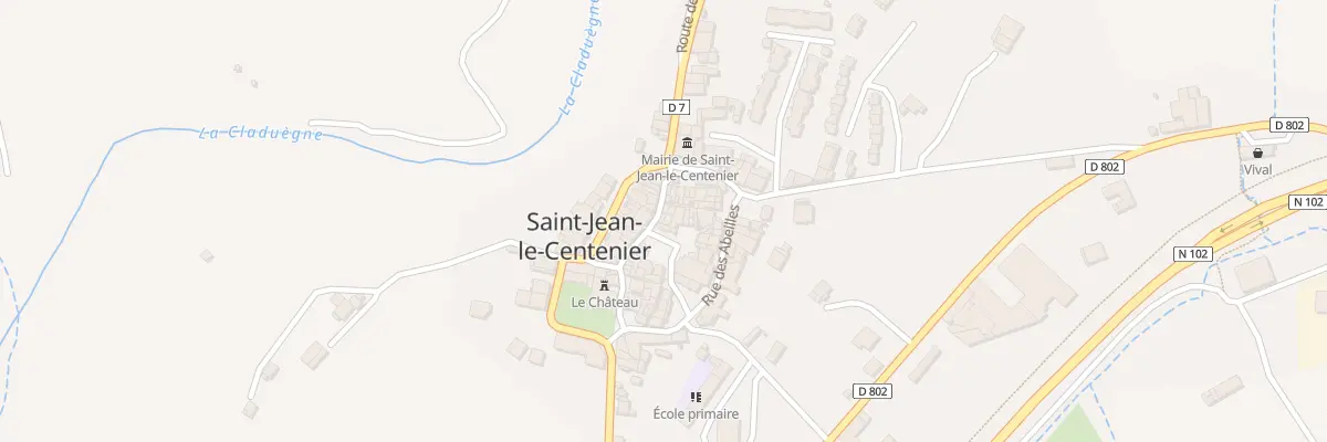 Plan du 5152 L’Eglise à Saint-Jean-le-Centenier