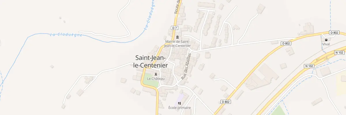 Plan du 5882 Pl de l’Eglise à Saint-Jean-le-Centenier