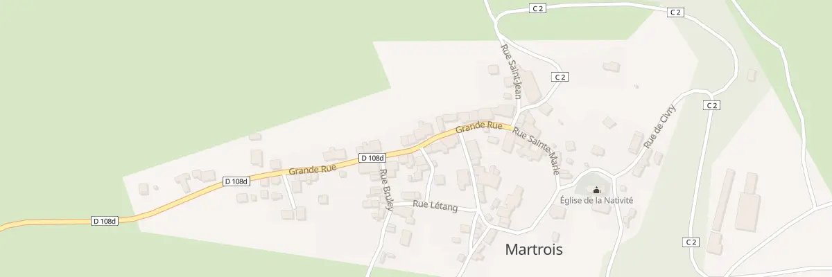 Plan du 16 Grande Rue à Martrois