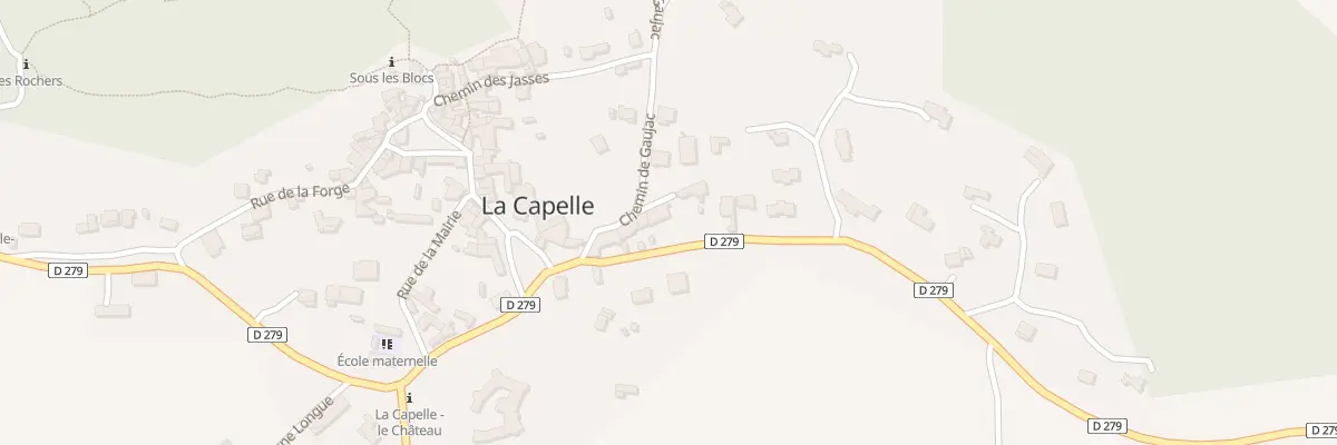 Plan du 74 Che de Gaujac à La Capelle-et-Masmolène