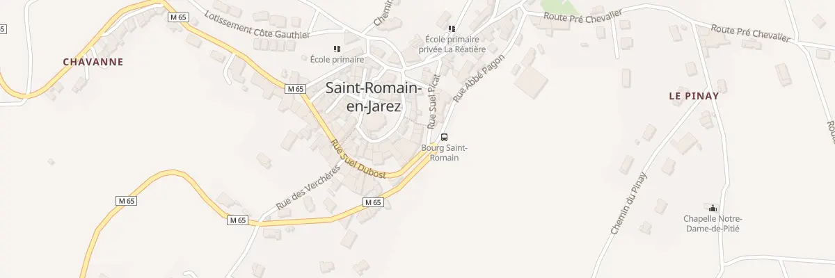 Plan du 1 Rue Suel Picat à Saint-Romain-en-Jarez