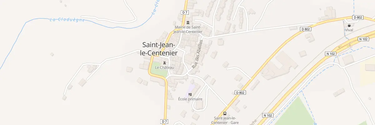 Plan du 5162 Le Village à Saint-Jean-le-Centenier