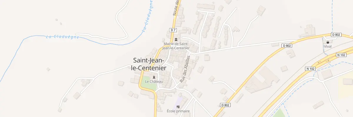 Plan du 5149 Le Village à Saint-Jean-le-Centenier