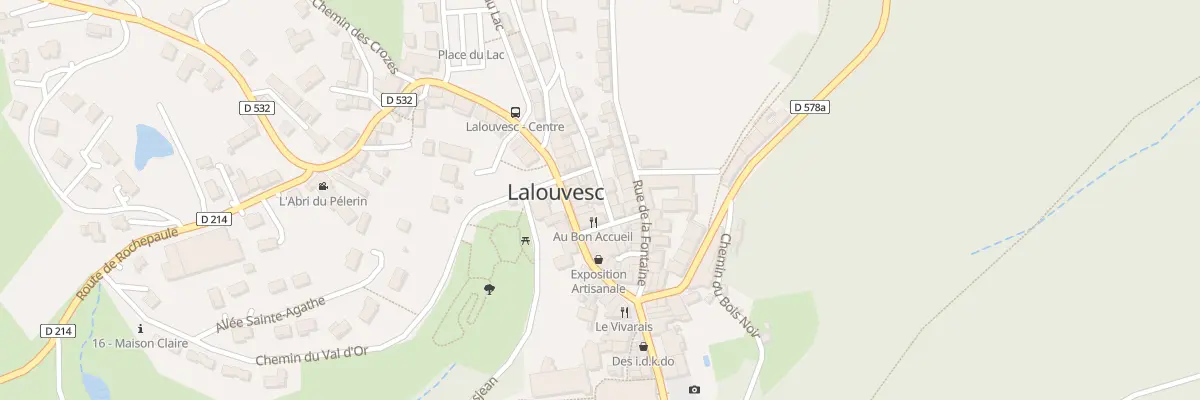 Plan du 5125 Le Village à Lalouvesc