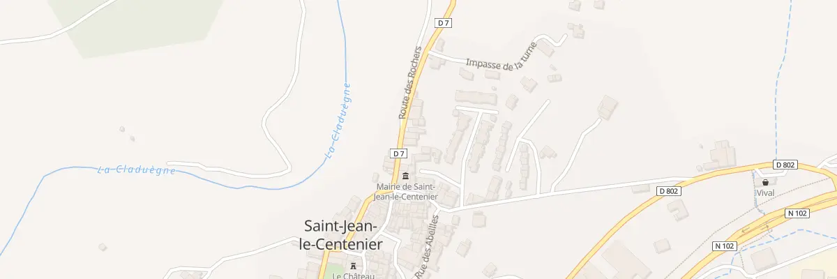 Plan du 5881 Le Village à Saint-Jean-le-Centenier