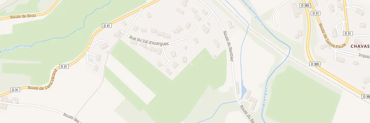 Plan du 250 Rue du Val d’Azergues à Ternand