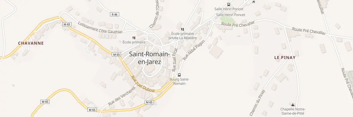 Plan du 64 Rue Suel Picat à Saint-Romain-en-Jarez