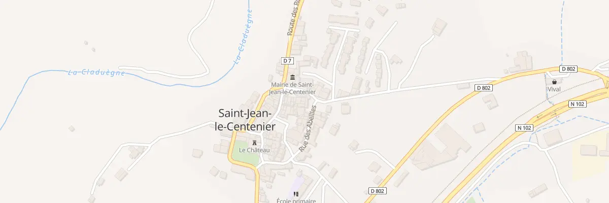 Plan du 5147 Pl des Abeilles à Saint-Jean-le-Centenier