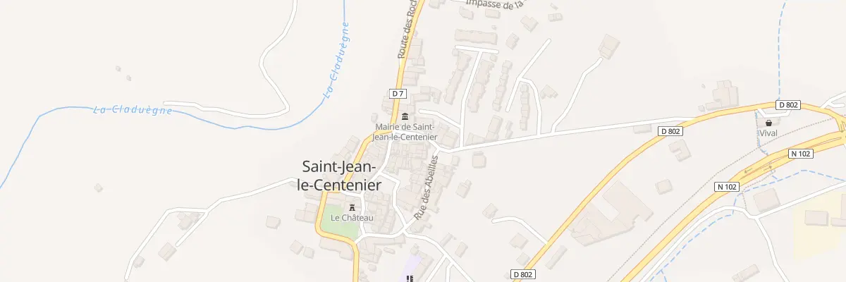 Plan du 5146 Le Village à Saint-Jean-le-Centenier