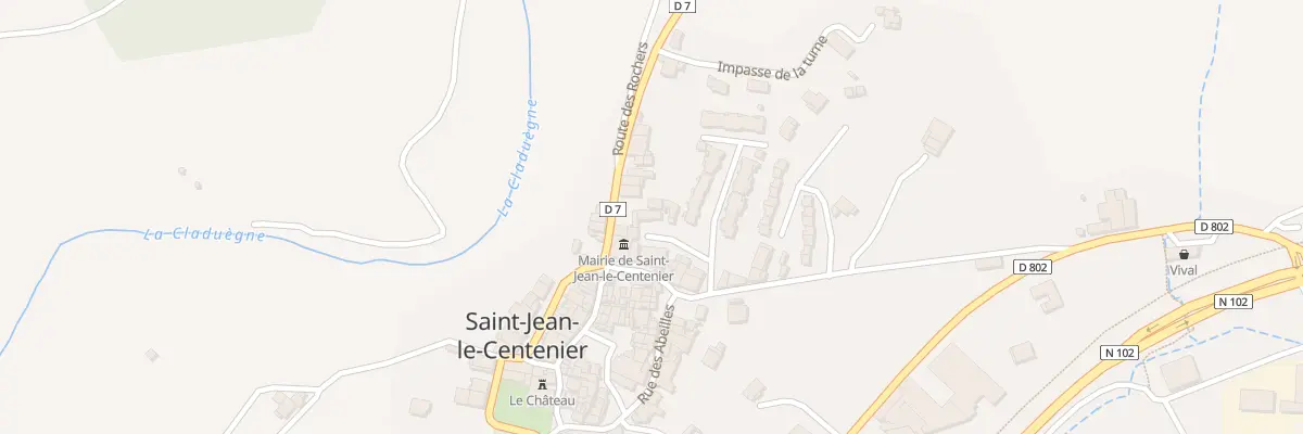 Plan du 5182 Croix du Ranc à Saint-Jean-le-Centenier