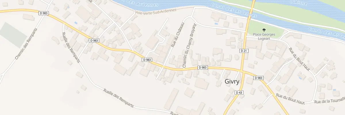 Plan du 16 Rue de la Liberation à Givry