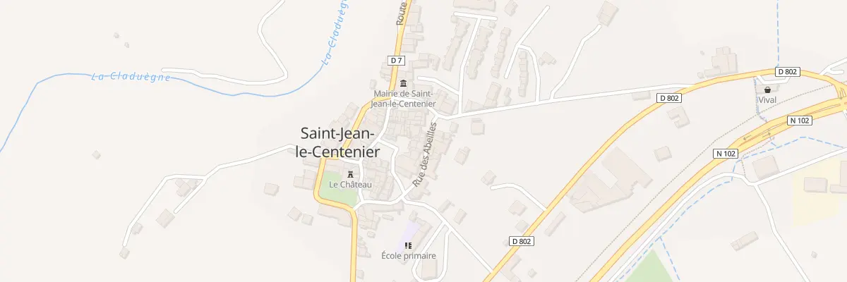 Plan du 5157 Le Village à Saint-Jean-le-Centenier