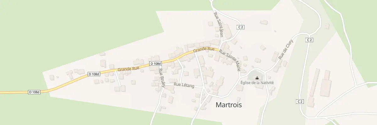Plan du 1 Rue de la Fontaine à Martrois